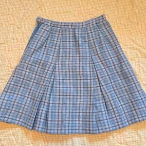 VTG 60s wool pleated kilt